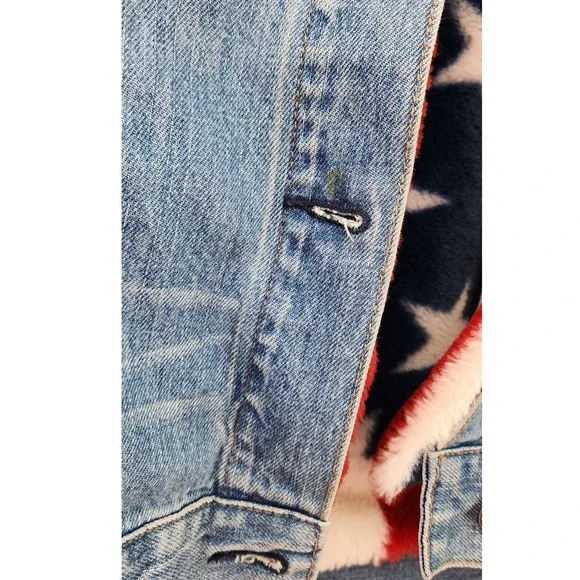 Guess Blue and Red Jean Jacket - nhima.co.zm display picture 2
